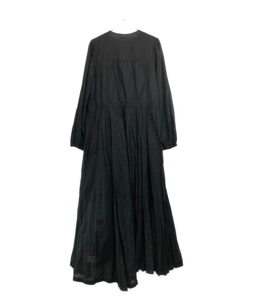 CASA FLINE（カーサフライン）CASA FLINE (カーサフライン) ロングスリーブイレヘムドレス ブラック サイズ:Fの古着・服飾アイテム