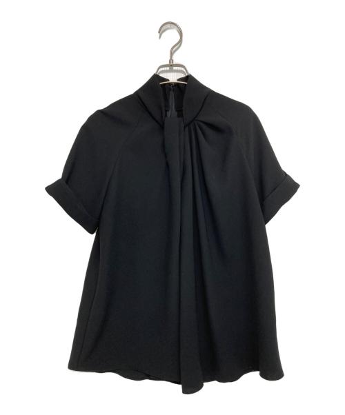 EFFE BEAMS（エッフェ ビームス）EFFE BEAMS (エッフェ ビームス) ストレッチタイブラウス ブラック サイズ:38の古着・服飾アイテム