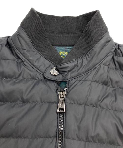 POLO RALPH LAUREN（ポロ・ラルフローレン）POLO RALPH LAUREN (ポロ・ラルフローレン) ダウン切替ブルゾン ブラック サイズ:XS（165/88A）の古着・服飾アイテム