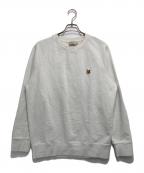 maison kitsuneメゾンキツネ）の古着「ワンポイントスウェット」｜ホワイト