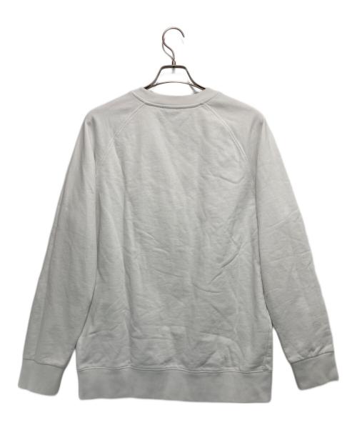 maison kitsune（メゾンキツネ）maison kitsune (メゾンキツネ) ワンポイントスウェット ホワイト サイズ:XLの古着・服飾アイテム