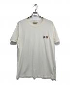 maison kitsuneメゾンキツネ）の古着「ダブルフォックスヘッド パッチ クラシック Tシャツ」｜ホワイト