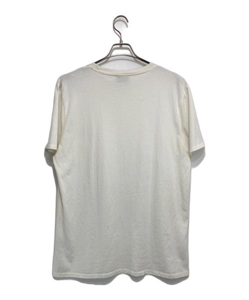 maison kitsune（メゾンキツネ）maison kitsune (メゾンキツネ) ダブルフォックスヘッド パッチ クラシック Tシャツ ホワイト サイズ:XLの古着・服飾アイテム