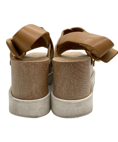 STELLA McCARTNEY（ステラマッカートニー）STELLA McCARTNEY (ステラマッカートニー) PERCY クロスストラップサンダル ブラウン サイズ:38の古着・服飾アイテム