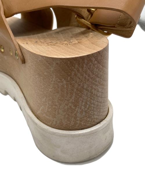 STELLA McCARTNEY（ステラマッカートニー）STELLA McCARTNEY (ステラマッカートニー) PERCY クロスストラップサンダル ブラウン サイズ:38の古着・服飾アイテム