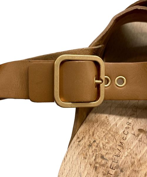 STELLA McCARTNEY（ステラマッカートニー）STELLA McCARTNEY (ステラマッカートニー) PERCY クロスストラップサンダル ブラウン サイズ:38の古着・服飾アイテム