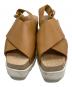 STELLA McCARTNEY (ステラマッカートニー) PERCY クロスストラップサンダル ブラウン サイズ:38：9000円