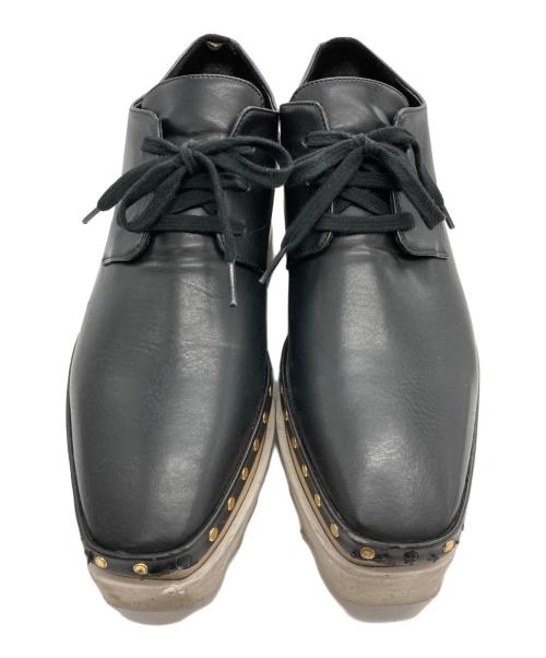 STELLA McCARTNEY（ステラマッカートニー）STELLA McCARTNEY (ステラマッカートニー) ELYSE ウエッジソールシューズ ブラック サイズ:39の古着・服飾アイテム