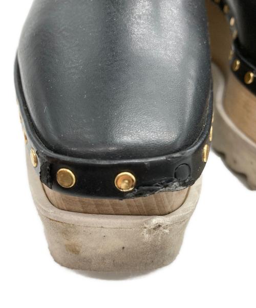 STELLA McCARTNEY（ステラマッカートニー）STELLA McCARTNEY (ステラマッカートニー) ELYSE ウエッジソールシューズ ブラック サイズ:39の古着・服飾アイテム