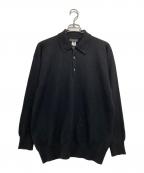 CELINE HOMMEセリーヌオム）の古着「カシミヤニットポロシャツ」｜ブラック