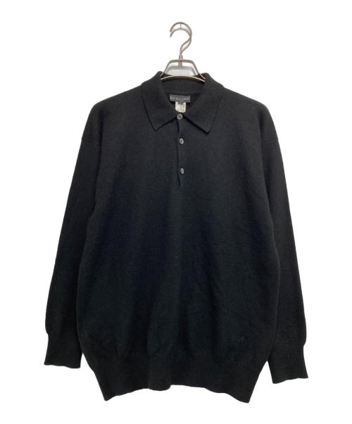 CELINE HOMME（セリーヌオム）CELINE HOMME (セリーヌオム) カシミヤニットポロシャツ ブラック サイズ:Mの古着・服飾アイテム
