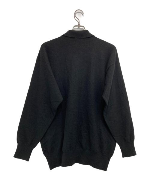 CELINE HOMME（セリーヌオム）CELINE HOMME (セリーヌオム) カシミヤニットポロシャツ ブラック サイズ:Mの古着・服飾アイテム