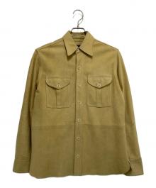 RALPH LAUREN（ラルフローレン）の古着「スウェードシャツ」｜ベージュ