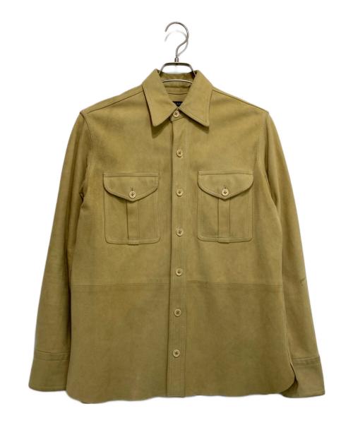 RALPH LAUREN（ラルフローレン）RALPH LAUREN (ラルフローレン) スウェードシャツ ベージュ サイズ:11の古着・服飾アイテム