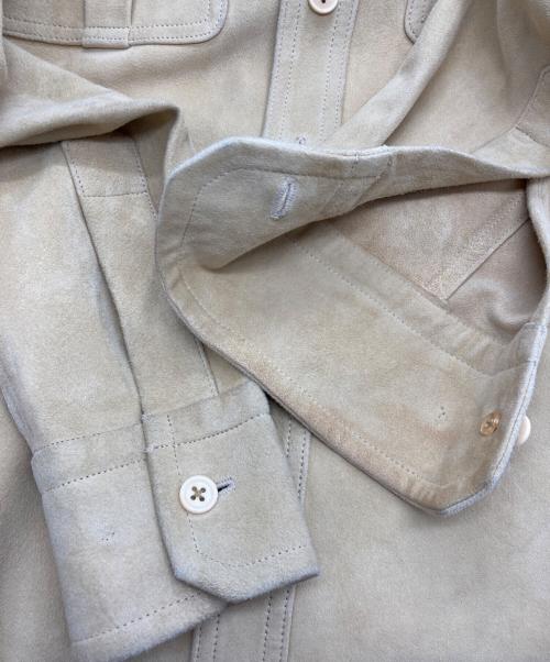 RALPH LAUREN（ラルフローレン）RALPH LAUREN (ラルフローレン) スウェードシャツ ベージュ サイズ:11の古着・服飾アイテム