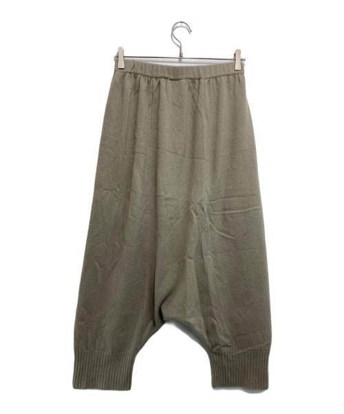 evam eva vie（エヴァムエヴァ ヴィー）evam eva vie (エヴァムエヴァ ヴィー) カシミヤニット サルエルパンツ ベージュ サイズ:-の古着・服飾アイテム