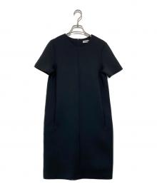 JIL SANDER（ジルサンダー）の古着「ネオプレンS/Sワンピース」｜ネイビー