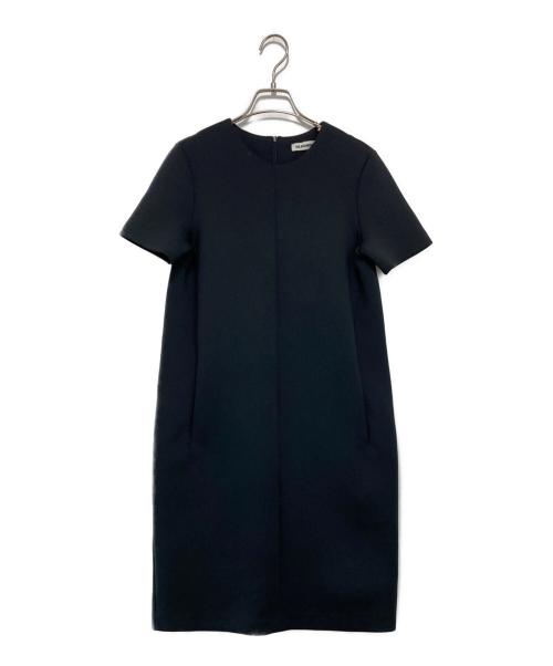 JIL SANDER（ジルサンダー）JIL SANDER (ジルサンダー) ネオプレンS/Sワンピース ネイビー サイズ:34の古着・服飾アイテム
