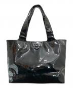 Salvatore Ferragamoサルヴァトーレ フェラガモ）の古着「ガンチーニパテントトートバッグ」｜ブラック