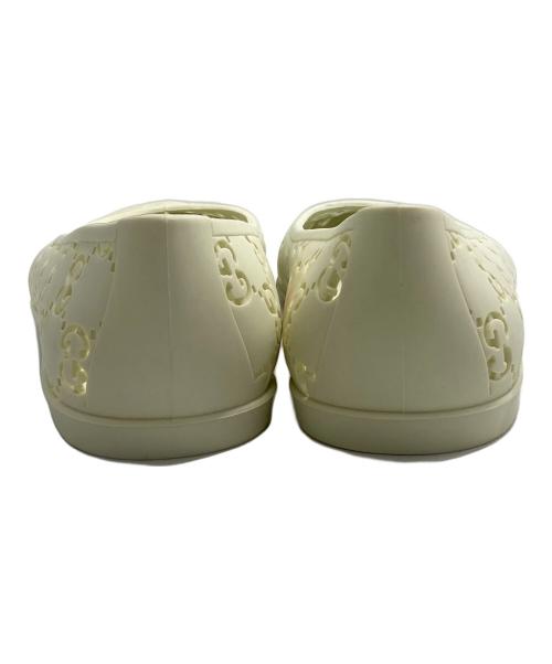 GUCCI（グッチ）GUCCI (グッチ) ラバーフラットシューズ ベージュ サイズ:40の古着・服飾アイテム