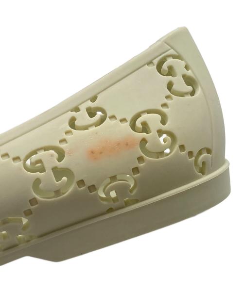 GUCCI（グッチ）GUCCI (グッチ) ラバーフラットシューズ ベージュ サイズ:40の古着・服飾アイテム