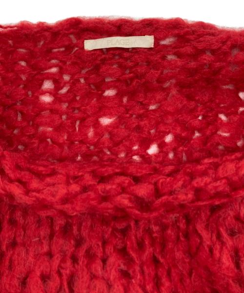 Plage（プラージュ）Plage (プラージュ) HAND KNIT ジャンボタムニット レッド サイズ:記載なしの古着・服飾アイテム