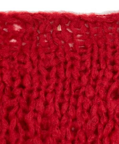 Plage（プラージュ）Plage (プラージュ) HAND KNIT ジャンボタムニット レッド サイズ:記載なしの古着・服飾アイテム