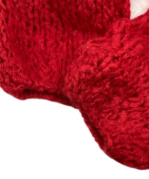 Plage（プラージュ）Plage (プラージュ) HAND KNIT ジャンボタムニット レッド サイズ:記載なしの古着・服飾アイテム