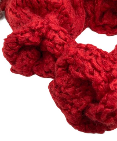 Plage（プラージュ）Plage (プラージュ) HAND KNIT ジャンボタムニット レッド サイズ:記載なしの古着・服飾アイテム