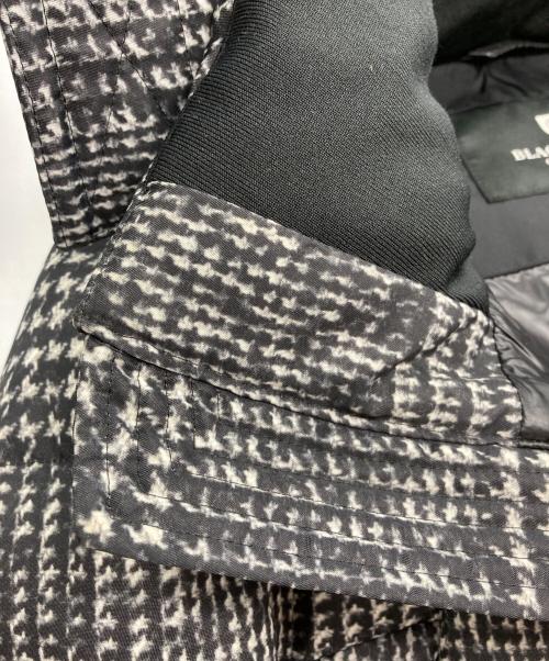 BLACK LABEL CRESTBRIDGE（ブラックレーベル クレストブリッジ）BLACK LABEL CRESTBRIDGE (ブラックレーベル クレストブリッジ) グレンチェックプリント ダウンジャケット ホワイト×ブラック サイズ:Lの古着・服飾アイテム