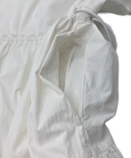 Adam et Rope（アダム エ ロペ）Adam et Rope (アダム エ ロペ) ティアードドッキングワンピース ホワイト サイズ:FREEの古着・服飾アイテム