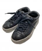 Santoniサントーニ）の古着「エイジング加工ローカットスニーカー」｜ブラック