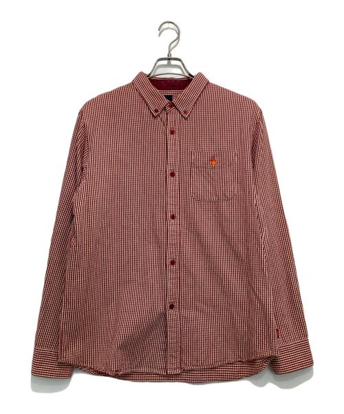 stussy（ステューシー）stussy (ステューシー) [古着]ワンポイント刺繍チェックシャツ レッド サイズ:Mの古着・服飾アイテム