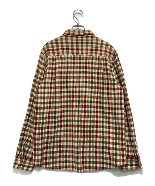 stussy（ステューシー）stussy (ステューシー) チェックシャツ ベージュ×ブラウン サイズ:Mの古着・服飾アイテム