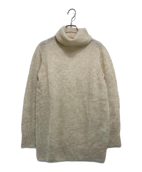 45R（フォーティファイブ・アール）45R (フォーティファイブ・アール) アルパカ混紡タートルネックニットセーター ベージュ サイズ:2の古着・服飾アイテム