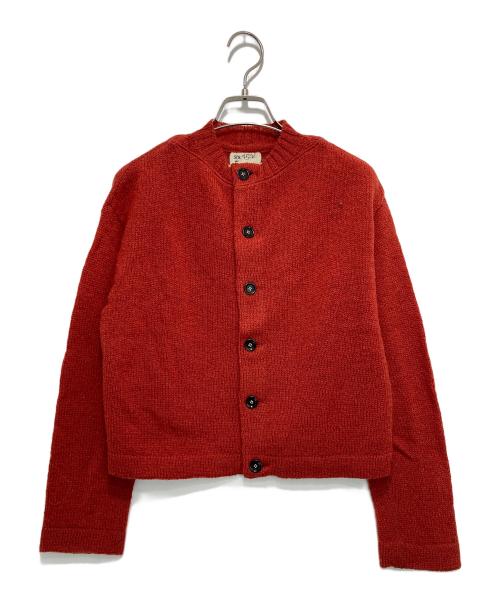 45R（フォーティファイブ・アール）45R (フォーティファイブ・アール) シェットランド超ガーゼの908カーディガン レッド サイズ:1の古着・服飾アイテム