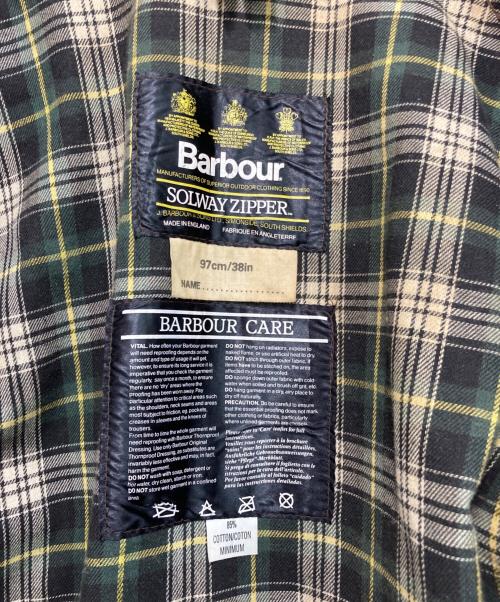 Barbour（バブアー）Barbour (バブアー) [古着]80’sソルウェイジッパー ワックスコットン オイルドジャケット カーキ サイズ:97CM/38INの古着・服飾アイテム