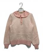 Christian Diorクリスチャン ディオール）の古着「ニットポロシャツ」｜ピンク