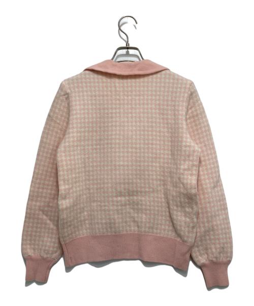 Christian Dior（クリスチャン ディオール）Christian Dior (クリスチャン ディオール) ニットポロシャツ ピンク サイズ:Mの古着・服飾アイテム