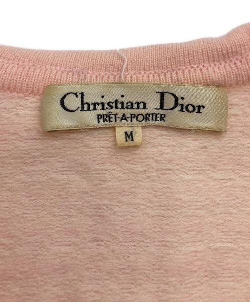 Christian Dior（クリスチャン ディオール）Christian Dior (クリスチャン ディオール) ニットポロシャツ ピンク サイズ:Mの古着・服飾アイテム
