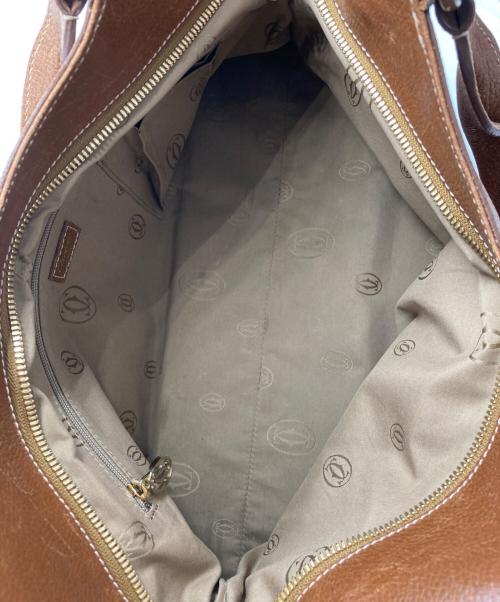 Cartier（カルティエ）Cartier (カルティエ) ハンドバッグ ブラウンの古着・服飾アイテム
