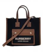 BURBERRYバーバリー）の古着「MN FREYA TOTE/ミニ フレヤトートバッグ」｜ブラック