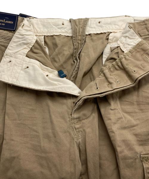 POLO RALPH LAUREN（ポロ・ラルフローレン）POLO RALPH LAUREN (ポロ・ラルフローレン) リラックスフィットカーゴパンツ ベージュ サイズ: 91cm (W36) 未使用品の古着・服飾アイテム