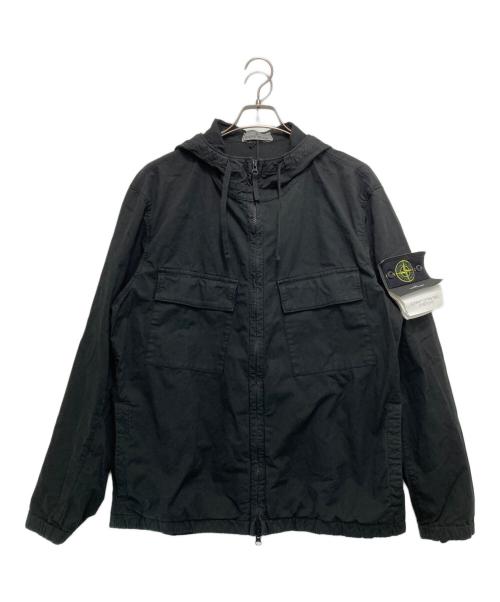 STONE ISLAND（ストーンアイランド）STONE ISLAND (ストーンアイランド) ワッペンフーデッドジャケット ブラック サイズ:XLの古着・服飾アイテム