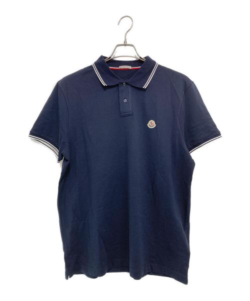 MONCLER（モンクレール）MONCLER (モンクレール) マグリアワッペン ポロシャツ ネイビー サイズ:XLの古着・服飾アイテム