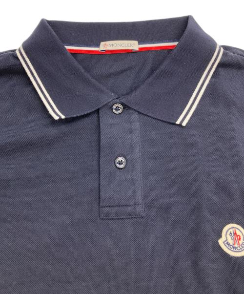 MONCLER（モンクレール）MONCLER (モンクレール) マグリアワッペン ポロシャツ ネイビー サイズ:XLの古着・服飾アイテム