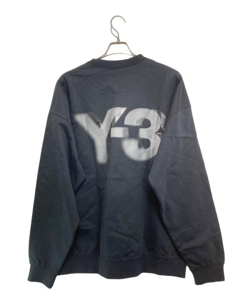 Y-3（ワイスリー）Y-3 (ワイスリー) LOGO CREW スウェット ブラック サイズ:Lの古着・服飾アイテム