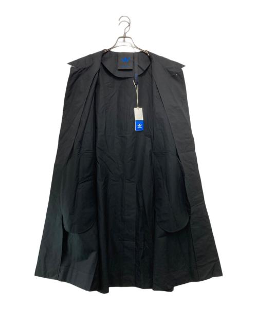adidas（アディダス）adidas (アディダス) サイドラインステンカラーコート ブラック サイズ:XLの古着・服飾アイテム