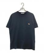 maison kitsuneメゾンキツネ）の古着「フォックスパッチポケットTシャツ」｜ブラック