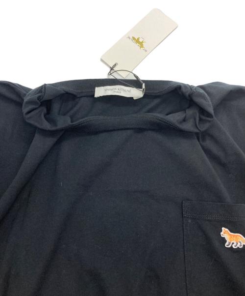 maison kitsune（メゾンキツネ）maison kitsune (メゾンキツネ) フォックスパッチポケットTシャツ ブラック サイズ:XXL 未使用品の古着・服飾アイテム